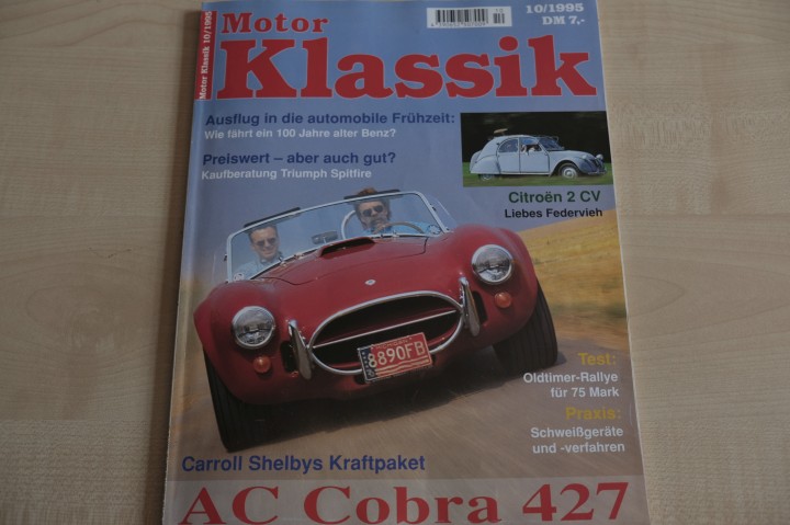 Deckblatt Motor Klassik (10/1995)